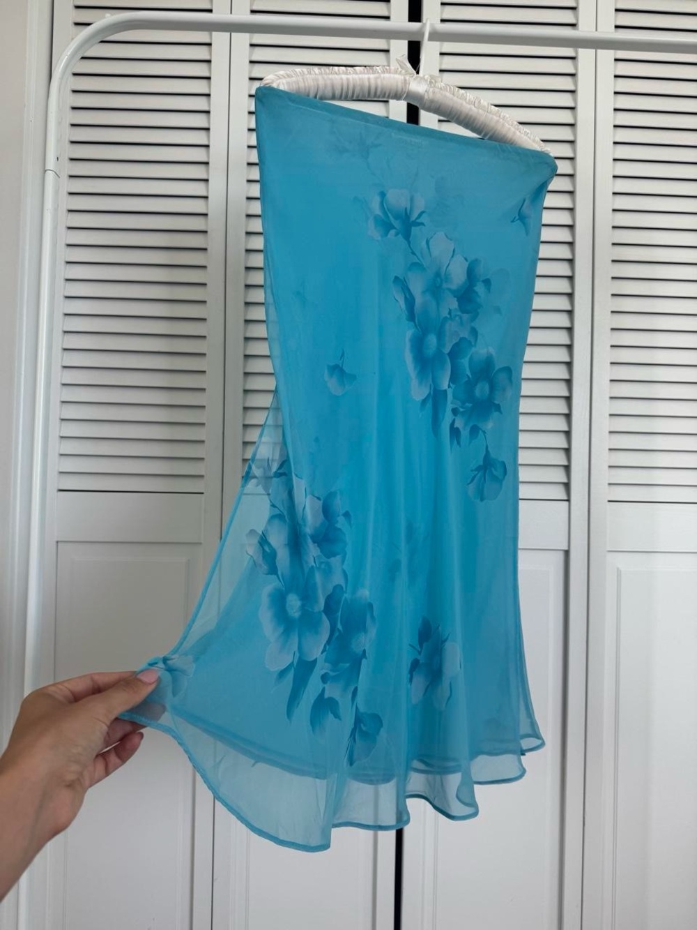 La Perla blue mermaid skirt